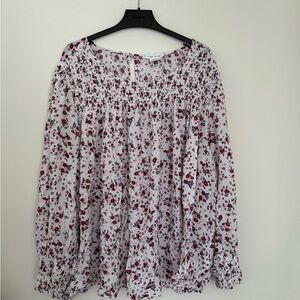 Chic Floral Print Women's Blouse